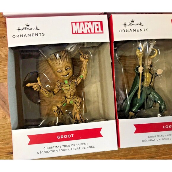 Marvel Comic Universe Christmas Tree Ornament Lot of 4 Hallmark New In Box - Picture 5 of 6